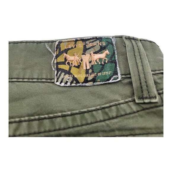 Levis Jeans Women’s Size 8 Green 542 Low Flare Safari Military Rodeo Hip Hop - Picture 3 of 12